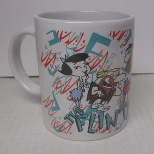 Flintstones Ceramic Coffee Mug (1996) Paramount Canada's Wonderland Vintage